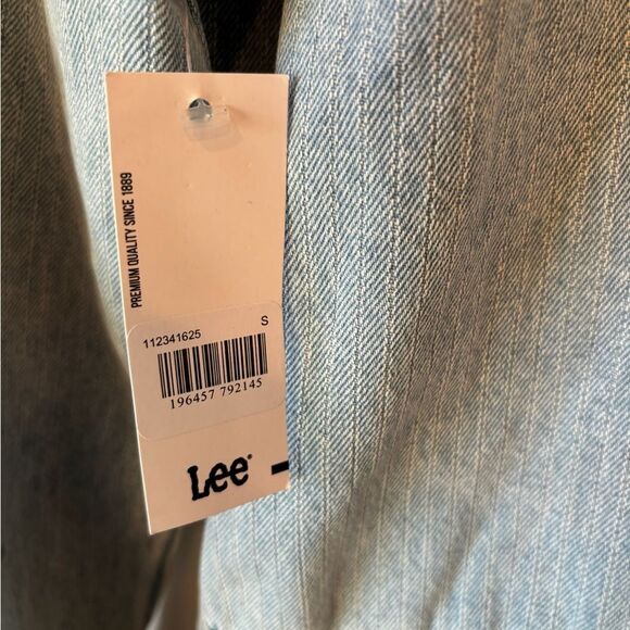 NWT Free People Lee Union-Alls Jean Jumpsuit Vibrant Blue Stripe - Picture 8 of 10